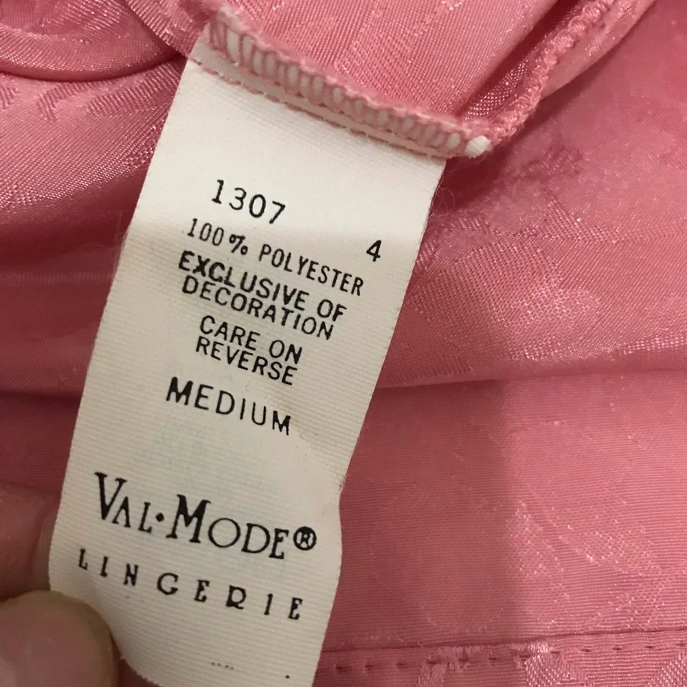 Vintage Val Mode Elegant Pink Kimono Robe Size M
